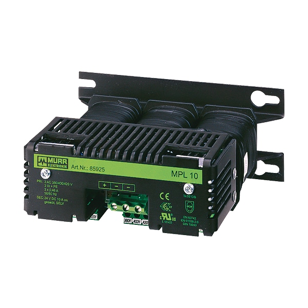 Murrelektronik MPL POWER SUPPLY 3-PHASE, SMOOTHED, IN: 400VAC+/- 5% OUT: 24V/25ADC 85931 - main